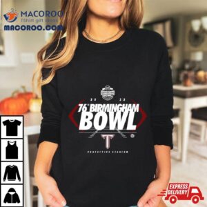 Troy Trojans Scores Birmingham Bowl Protective Stadium Logo Tshirt