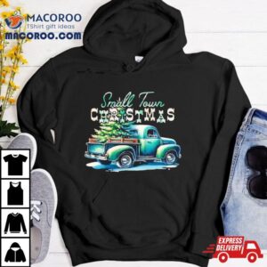 Truck And Tree Small Town Christmas Vintage Tshirt