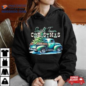 Truck And Tree Small Town Christmas Vintage Tshirt