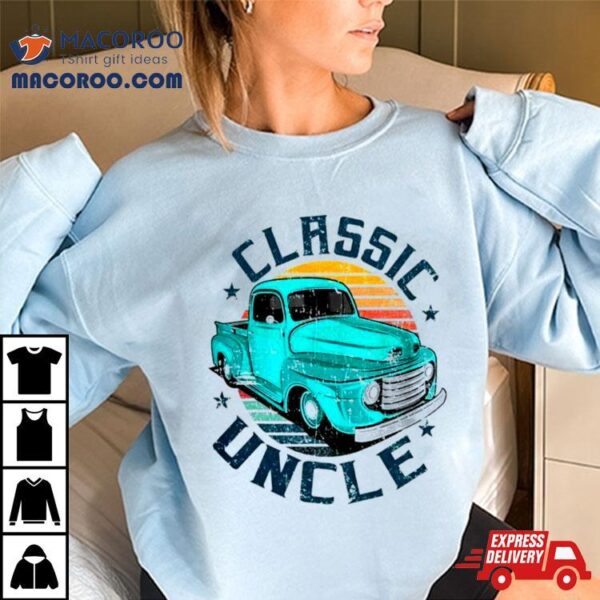 Trucker Classic Uncle Fathers Day Mens Vintage Shirt