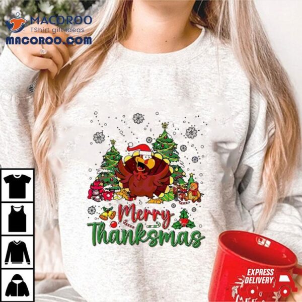 Turkey Merry Thanksmas Shirt