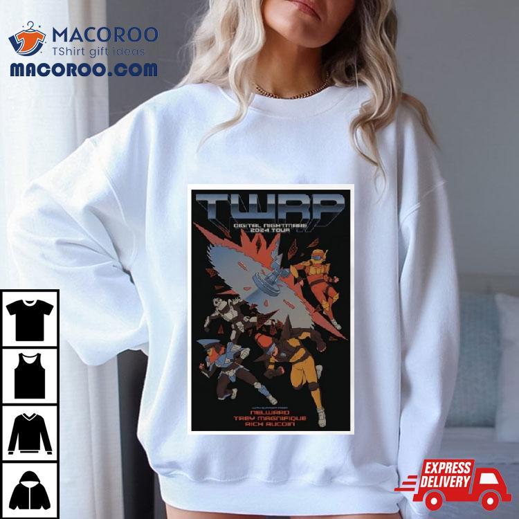 Twrp 2024 Digital Nightmare Event Rich Aucoin Nelward Poster T Shirt Twrp 2024 Digital Nightmare Event Rich Aucoin Nelward Poster T Shirt