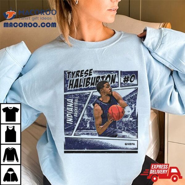 Tyrese Haliburton Indiana Comic Shirt