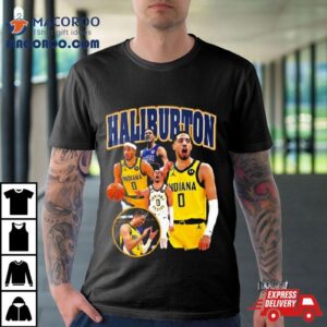 Tyrese Haliburton Indiana Pacers Vintage Tshirt