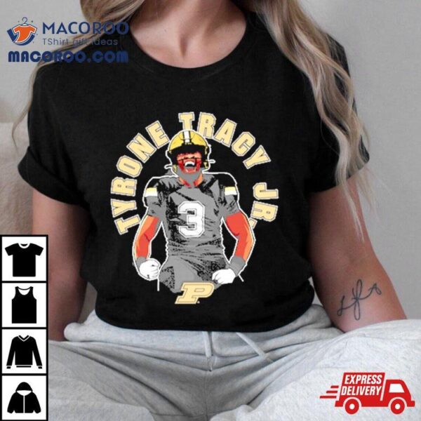 Tyrone Tracy Jr. Purdue Boilermakers Football Cartoon Shirt