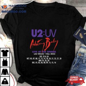 U Band Uv Achtung Baby Live At Sphere Tour Tshirt