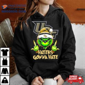 Ucf Knights Grinch Santa Middle Finger Haters Gonna Hate Tshirt