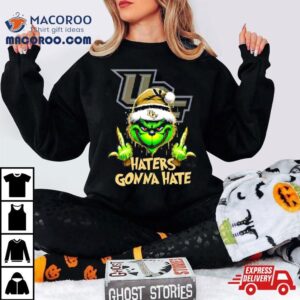 Ucf Knights Grinch Santa Middle Finger Haters Gonna Hate Tshirt