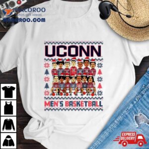 Uconn Men’s Basketball Holiday Team Caricature Shirt