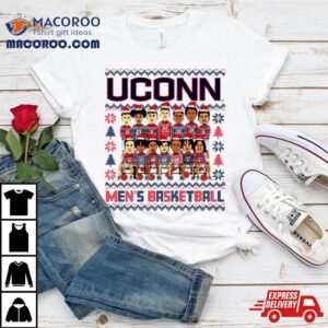 Uconn Men’s Basketball Holiday Team Caricature Shirt