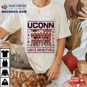 Uconn Men S Basketball Holiday Team Caricature Tshirt