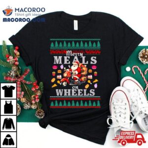 Ugly Christmas Sweater 2023 Bentley Koup Merry Meals On Wheels Shirt