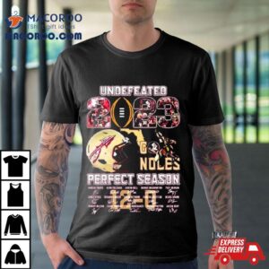 Undefeated Go Noles Perfect Season Florida State Seminoles Signatures Tshirt