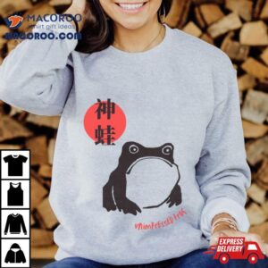 Unimpressed Frog Japanese Art Iconic Tshirt