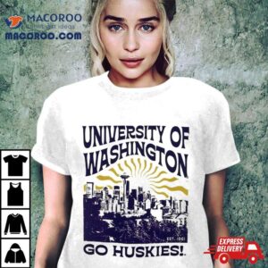 University Of Washington Go Huskies Sunburst T Shirt