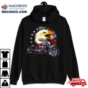 Usa Chopper Bald Eagle Muscle Eagle American Flag Tshirt