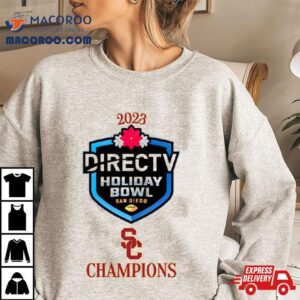 Usc Trojans Football Directv Holiday Bowl Champions Tshirt