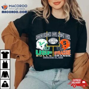 Usf Bulls Vs Syracuse Roofclaim Boca Raton Bowl Tshirt