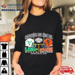 Usf Bulls Vs Syracuse Roofclaim Boca Raton Bowl Tshirt