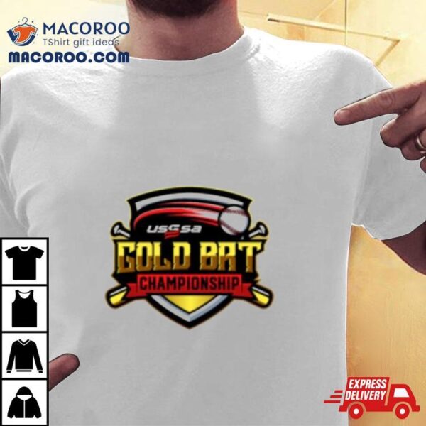 Usssa 11th Annual Gold Bat Championship Logo Mar 23 24 2024 T Shirt