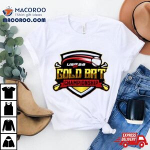 Usssa Th Annual Gold Bat Championship Logo Mar Tshirt