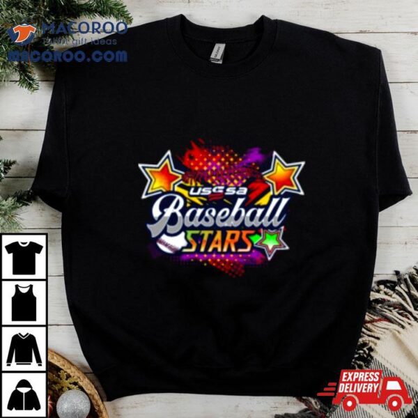 Usssa Cfl Usssa Baseball Stars Logo Mar 23 24 2024 T Shirt