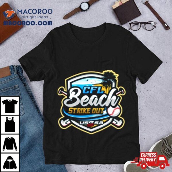 Usssa Cfl Usssa Beach Strike Out Logo Apr 6 7 2024 T Shirt