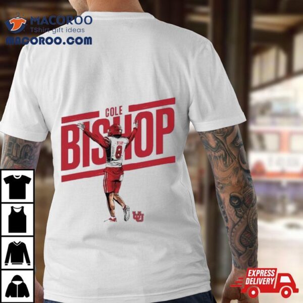 Ute Utah Football Cole Bishop #8 T Shirt