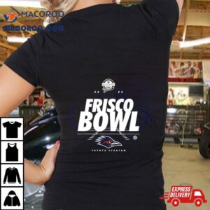 Utsa Roadrunners Scooter S Coffee Frisco Bowl Toyota Stadium Logo Tshirt