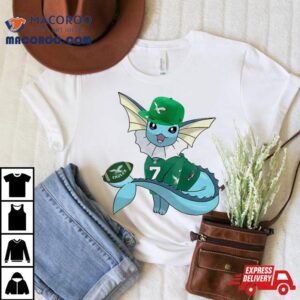 Vaporeon Funny Collab With Philadelphia Eagles Nfl X Pokemon T Shirt