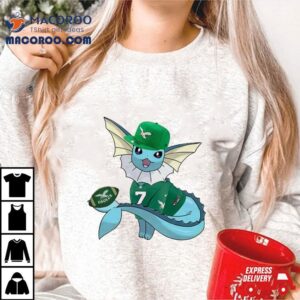 Vaporeon Funny Collab With Philadelphia Eagles Nfl X Pokemon Tshirt