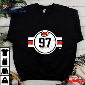 Vintage Connor Mcdavid Number Edmonton Oilers Signature Tshirt