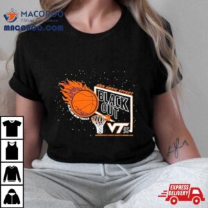 Virginia Tech Basketball Hokie Effect Black Out T Shirt