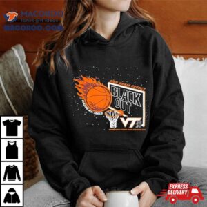 Virginia Tech Basketball Hokie Effect Black Out Tshirt