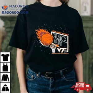 Virginia Tech Basketball Hokie Effect Black Out Tshirt