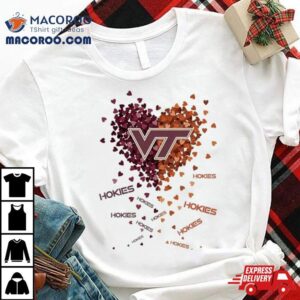 Virginia Tech Hokies Tiny Heart Shape Tshirt