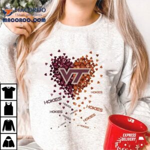 Virginia Tech Hokies Tiny Heart Shape Tshirt