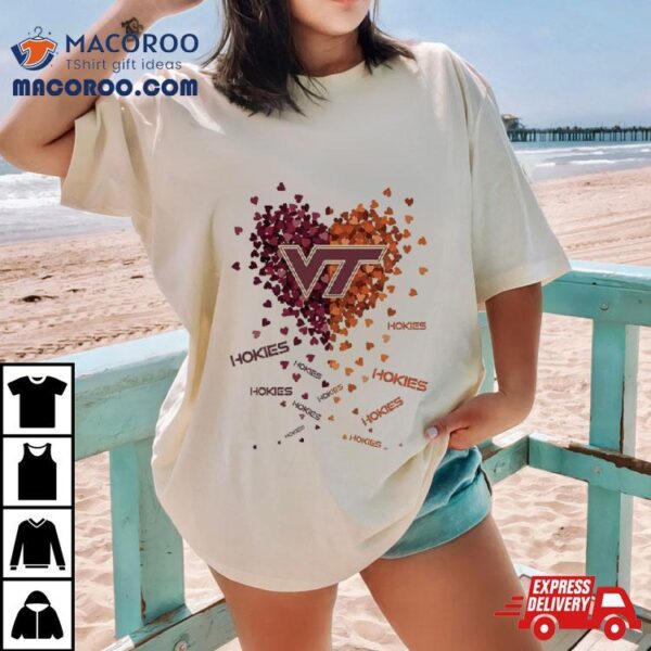 Virginia Tech Hokies Tiny Heart Shape 2023 Shirt