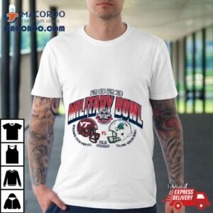 Virginia Tech Hokies Vs Tulane Green Wave Military Bowl Head To Head Tshirt