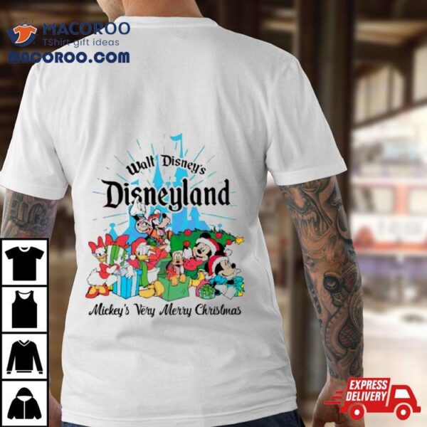 Walt Disney’s Disneyland Mickeys Very Merry Christmas Shirt