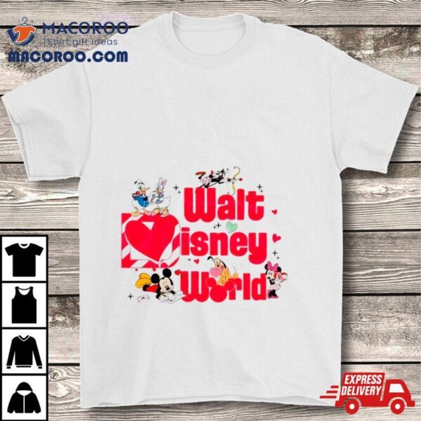 Walt Disney World Happy Valentine Shirt