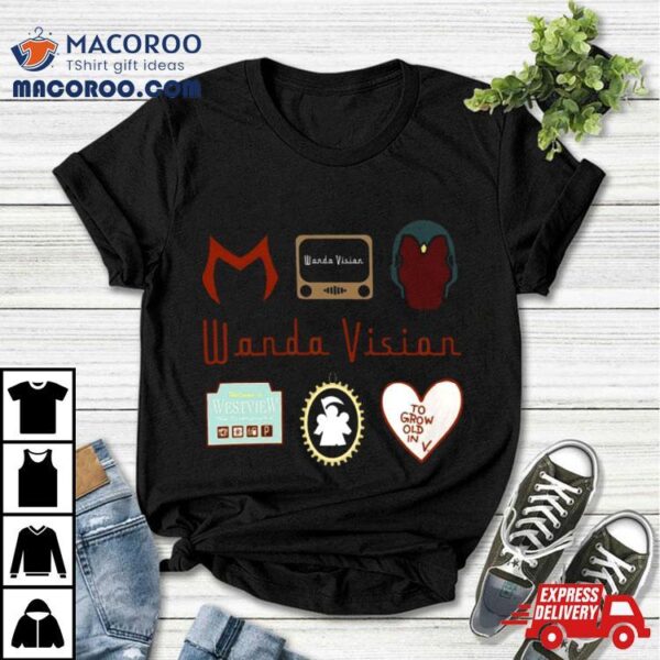 Wanda Vision Tv Show Valentine Disney Marvel Shirt