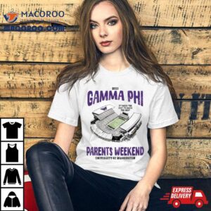 Washington Huskies Gamma Phi Parents Weekend University Of Washington Tshirt