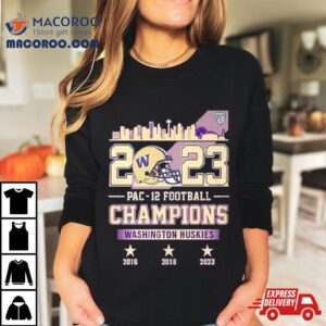 Washington Huskies Pac Football Skyline Tshirt