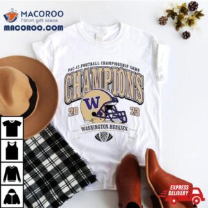 Washington Huskies Pac Football Champions Helme Tshirt