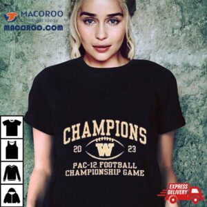 Washington Huskies Champions 2023 Pac 12 Football Logo Shirt