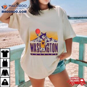 Washington Huskies Dunking Mascot Tshirt