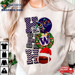 Washington Huskies Football Christmas Ho Ho Ho Tshirt