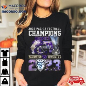 Washington Huskies Helmet 2023 Pac 12 Football Champions Shirt