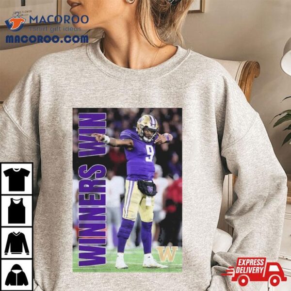 Washington Huskies Michael Penix Jr Winners Win Photo 2023 Shirt